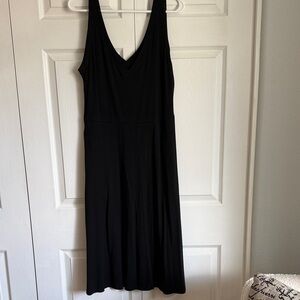 a new day Black V-Neck Midi Dress